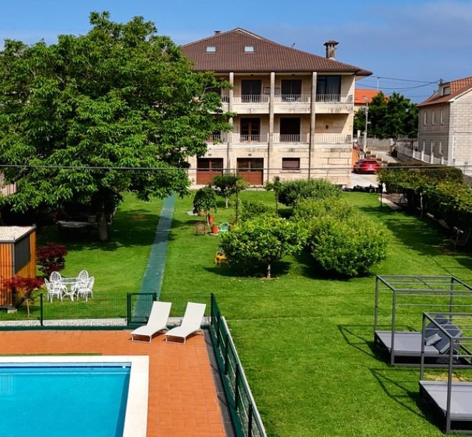Apartamentos Ria de Aldan vista aerea